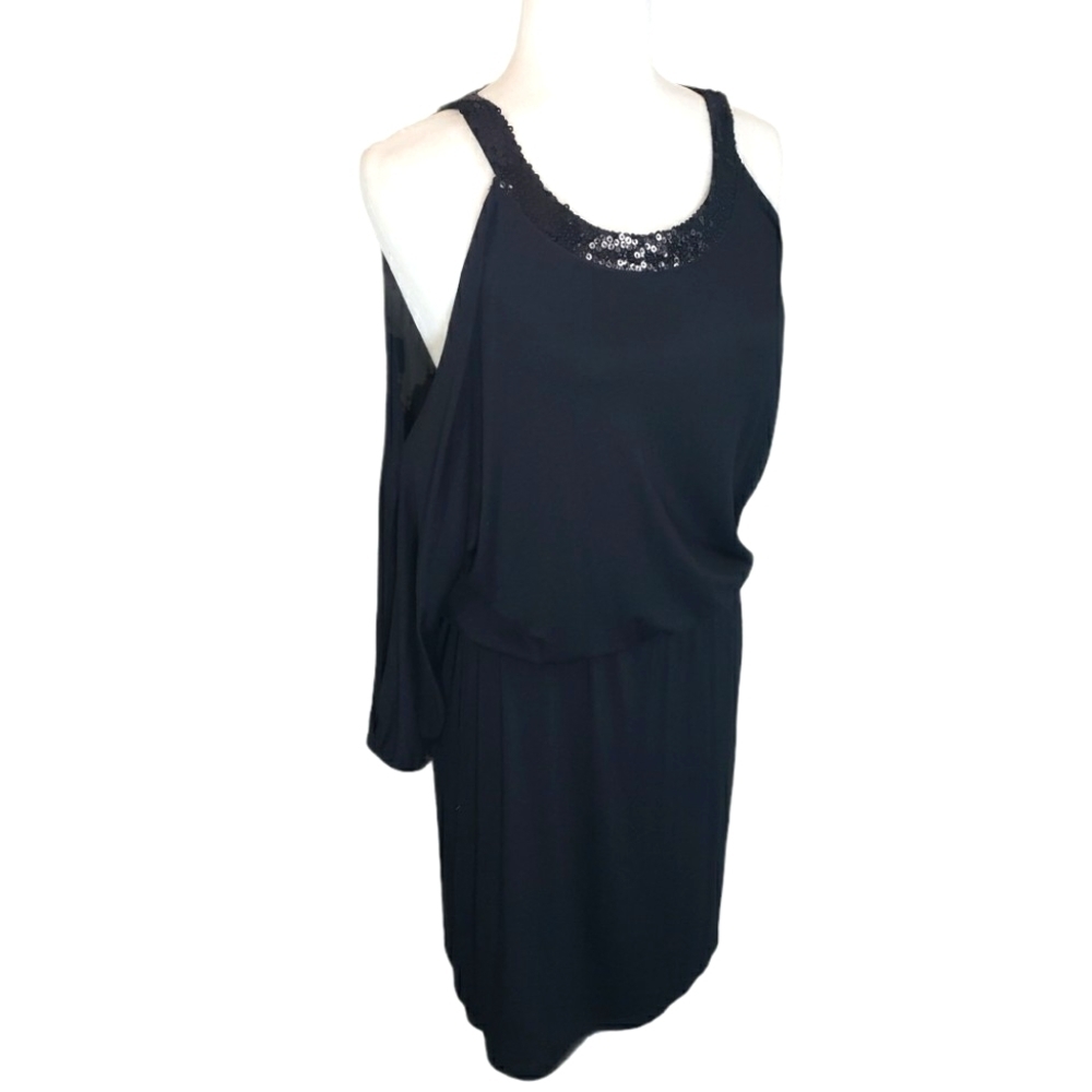GUESS Cold Shoulder Dress Black Size S